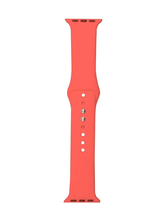 Crong Liquid Strap Silicone with Pin Coral (Apple Watch 38/40/41/42mm) CRG-40LQB-COR