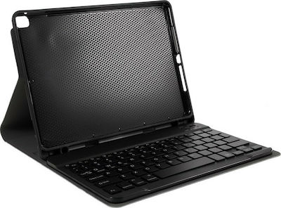 Backlight Version Flip Cover Piele artificială cu Tastatură Engleză SUA Negru (iPad 2019/2020/2021 10.2'' - iPad 2019/2020/2021 10.2'')