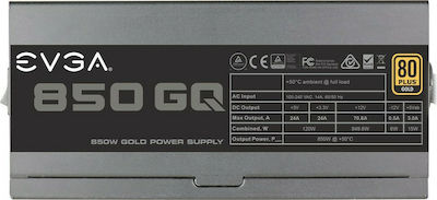 EVGA SuperNOVA 850 GQ 850W Μαύρο Τροφοδοτικό Υπολογιστή Semi Modular 80 Plus Gold