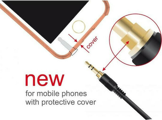 DeLock DeLock 3.5mm Jack Cable - 3.5mm Male to 3.5mm Male Black 3m with Gold Plated Terminals