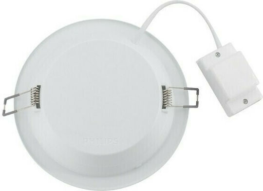 Philips Round Recessed LED Panel 22W with Natural White Light 4000K 17.5cm