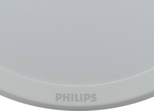 Philips Round Recessed LED Panel 22W with Natural White Light 4000K 17.5cm