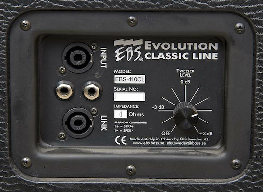 EBS ProLine 410 Cabinet for Electric Bass 4 x 10" 800W Black