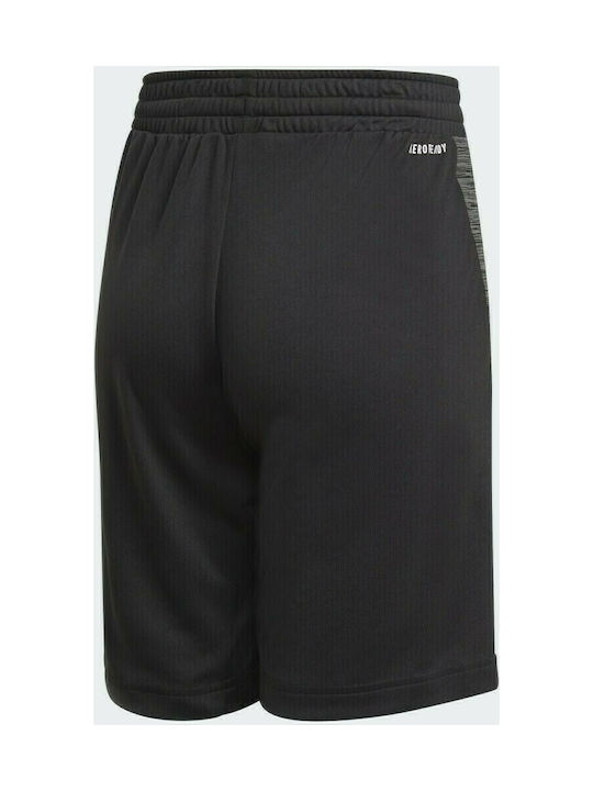 Adidas Sportliche Kinder Shorts/Bermudas Aeroready Heather Shorts Schwarz