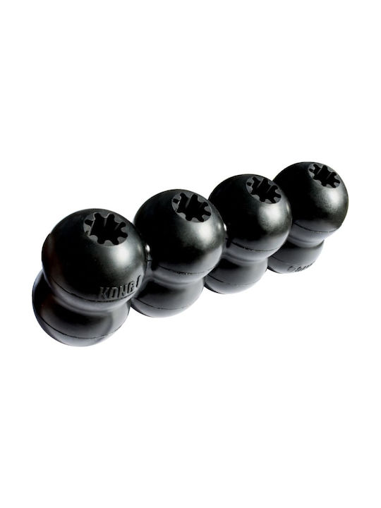 Kong Goodie Ribbon Dog Chewing Toy Made of Rubber Large 21.5cm Black 1 Piece