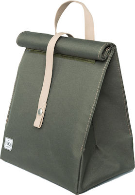 The Lunch Bags Insulated Bag Handbag Original Plus 8 liters L28 x W19 x H26cm. Green