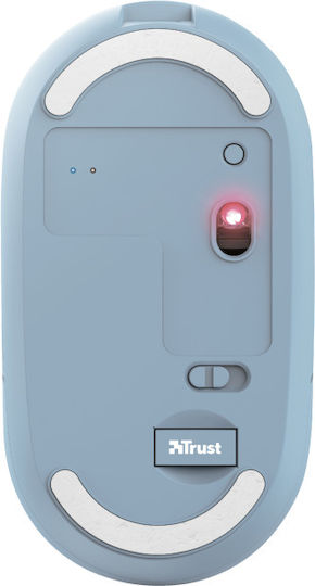 Trust Puck Rechargeable Безжичен Bluetooth Мишка Син