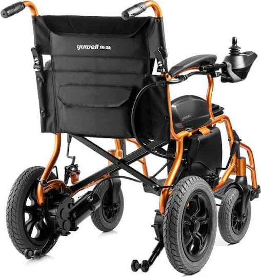 Yuwell D130HL Scaun Cu Rotile Electric 20" Pliabil 78cm Portocaliu