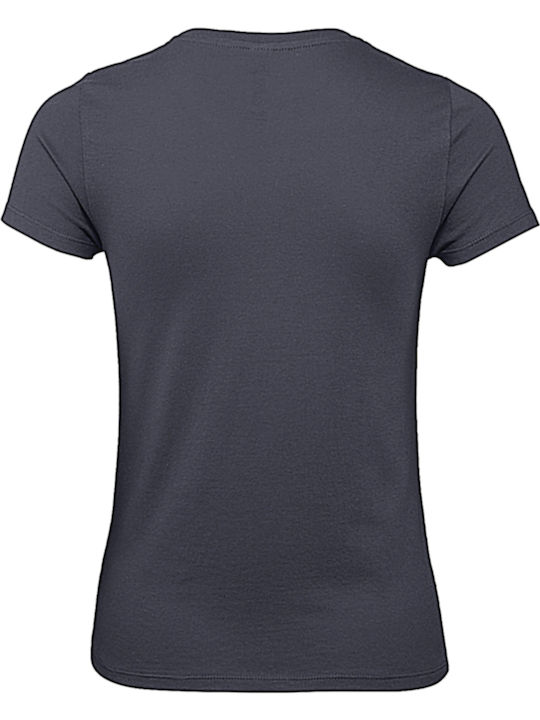 B&C E150 Women's Short Sleeve Promotional T-Shirt Light Navy TW02T-480