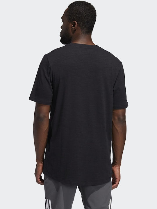 Adidas City Elevated Ανδρικό T-shirt Μαύρο με Λογότυπο