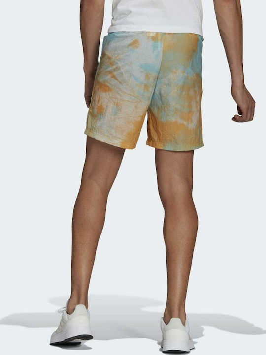 Adidas Essentials Tie-Dyed Inspirational Sportliche Herrenshorts Hazy Sky