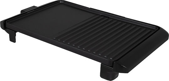 Homa Tabletop Electric Grill Ribbed Plate 2000W with Adjustable Thermostat 36cmx25cmcm