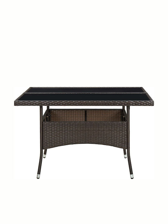 Masa pentru spații exterioare Ratan CAFE 120x120x75buc