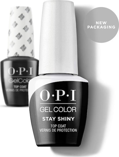 OPI Stay Shiny Gel Color Top Coat Топ покритие за Полу-перманентни Лакове 15мл