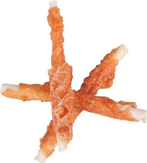 Flamingo Wrapped Dog Stick Treats Medium Breeds with Chicken 12cm 70gr 6pcs 514533