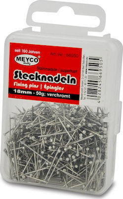 Meyco Καρφίτσες Mίνι Ασημί 13mm 50gr