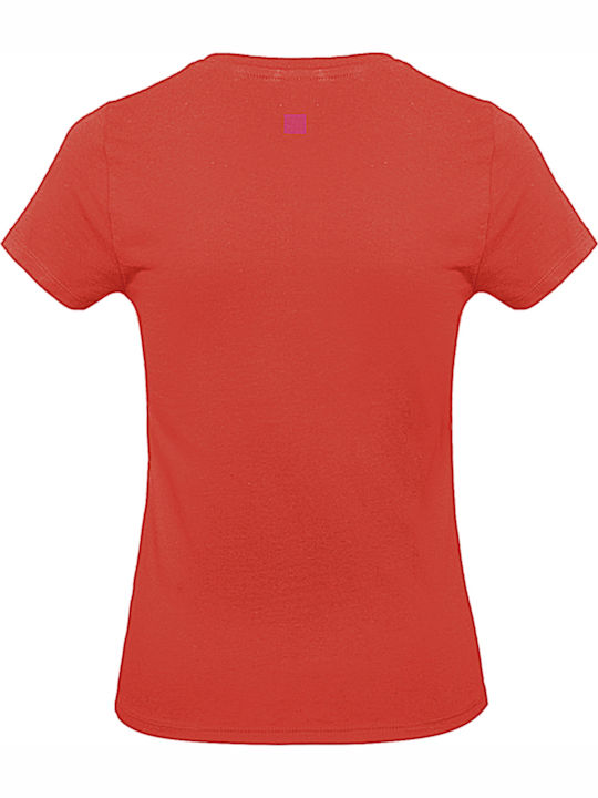 B&C Exact 190 Women's Short Sleeve Promotional T-Shirt Sunset Orange TW04T-236