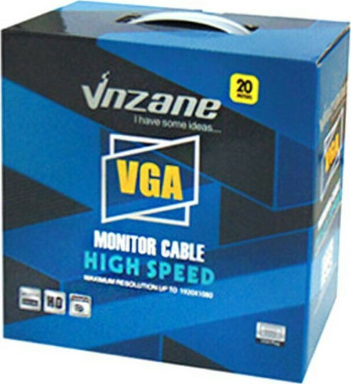 Kabel VGA-Stecker - VGA-Buchse Schwarz 20m (10903-1)