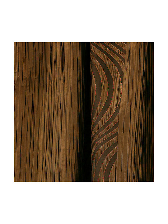 La Maison Blanche Curtain with Pencil Pleat Brown 145x300cm