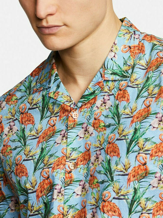 SHIRT COLOURS+SONS FLAMINGO-PRINT COLIN