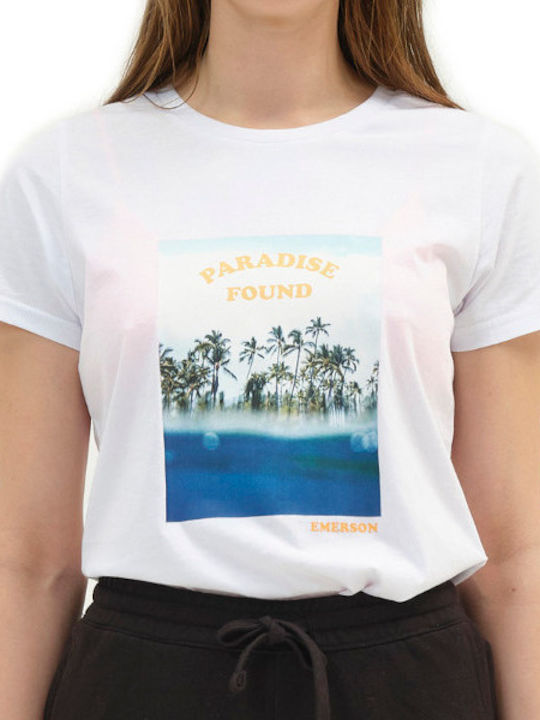 Damen T-Shirt Weiß