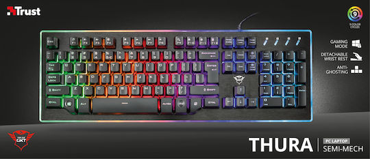 Trust GXT 860 Gaming Tastatur mit RGB-Beleuchtung (Englisch UK)