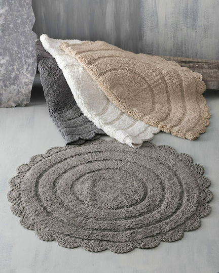 Rythmos Badematte Baumwolle Rund Opal 120-111-1809 Beige 70x70cm