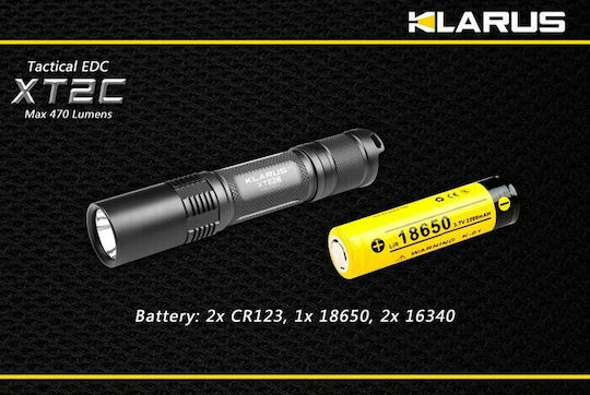 Klarus Φακός LED IPX8 με Μέγιστη Φωτεινότητα 470lm