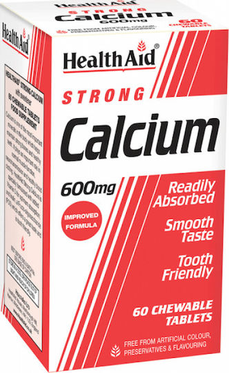 Health Aid Strong Calcium 600mg 60 Kautabletten