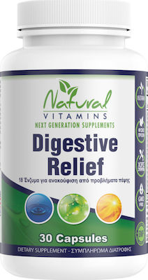 Natural Vitamins Digestive Relief Προβιοτικά 30 κάψουλες