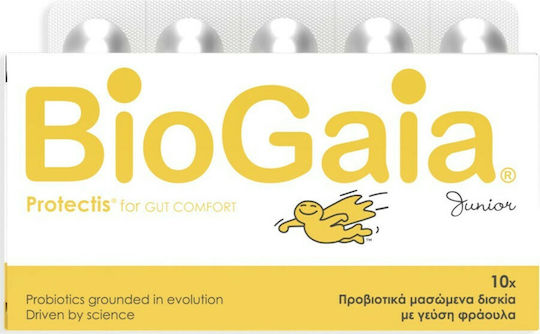 BioGaia ProTectis Junior Probiotics for Children 10 chewable tabs Strawberry