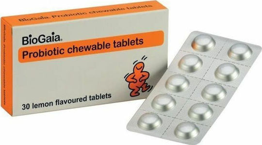 BioGaia Protectis Family Probiotics for Adults and Children 30 chewable tabs Lemon