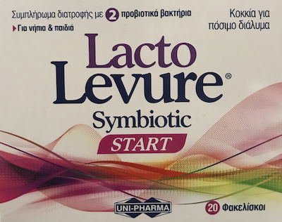 Uni-Pharma Lacto Levure Symbiotic Start Probiotice pentru Copii 20 pliculețe