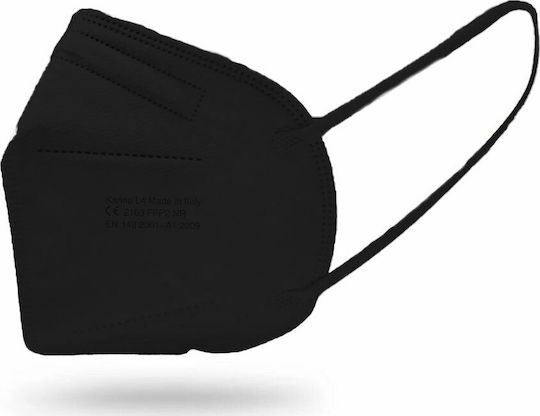 Brand Italia Karina L4 4ply NR Protective Mask FFP2 Black BR150-01 1pcs