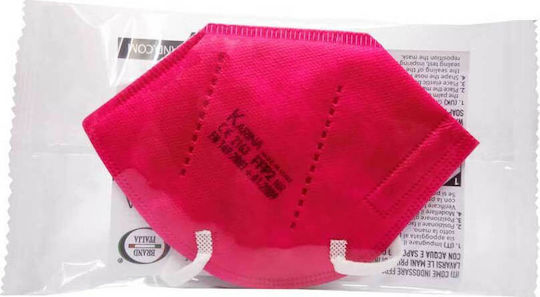 Brand Italia Karina L4 4ply NR Μάσκα Προστασίας FFP2 σε Φούξια χρώμα 50τμχ