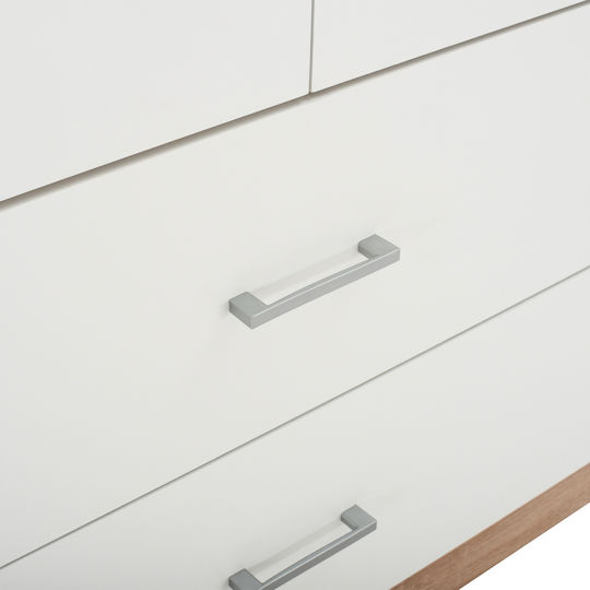 Double Door Wardrobe Reina Sonama - White 80x42.5x180.5cm