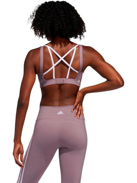 adidas Stronger It Alpha Γυναικείο Αθλητικό Μπουστάκι Λιλά