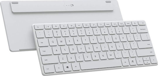 Microsoft Designer Compact Wireless Bluetooth Keyboard Only English US White
