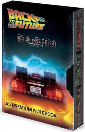 Pyramid International Back to the Future Great Scott VHS Notebook Ruled Black