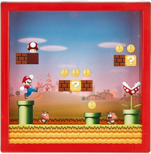 Paladone Super Mario Arcade Children's Money Box Plastic Red 18cm