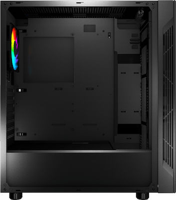 MSI Mag Vampiric 010 Gaming Midi Tower Computer Case with Window Panel and RGB Lighting Black