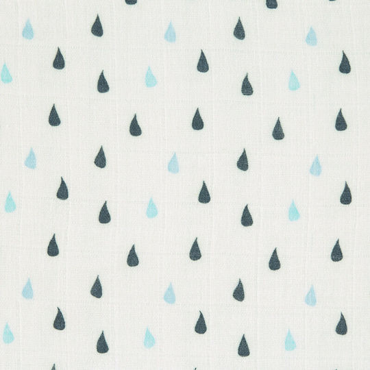 Laessig Little Water Πάνες Αγκαλιάς Γαλάζιο 80x80εκ. 3τμχ