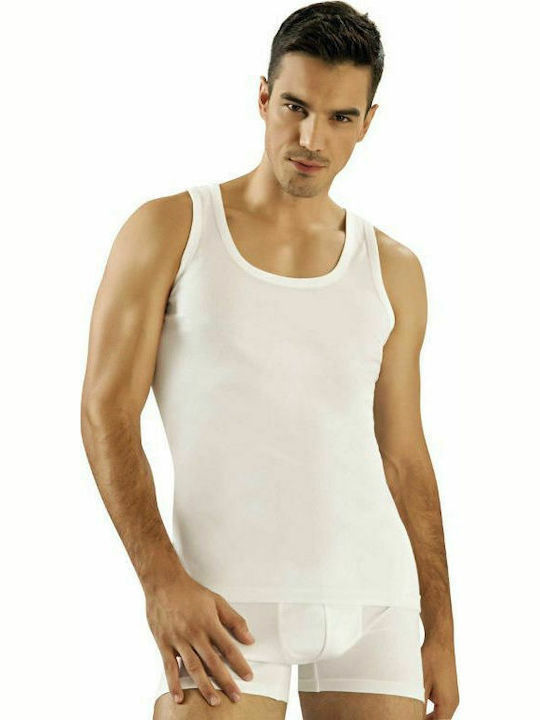 Namaldi Men's Sleeveless Undershirt White