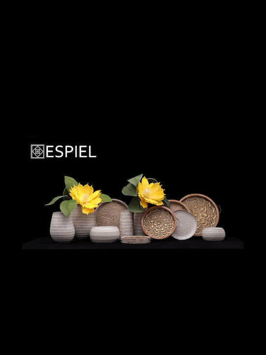Espiel Διακοσμητικό Μπωλ Πορσελάνης Λευκό 31.5x31.5x9.5cm