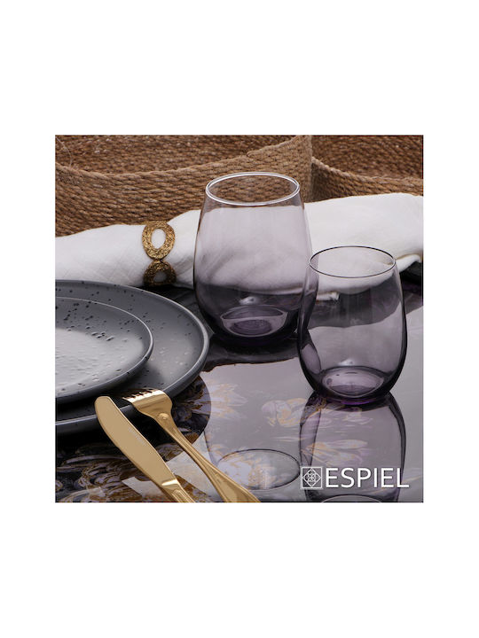 Espiel Amber Glass for Red Wine made of Glass in Purple Color Goblet 570ml