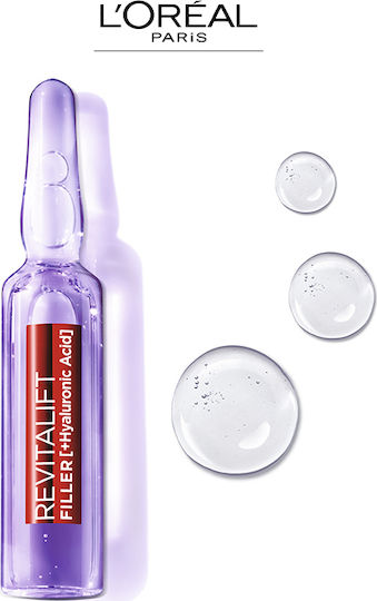 L'Oreal Paris Revitalift Filler Moisturizing Face Serum with Hyaluronic Acid & Panthenol for Firming 28x1.3ml