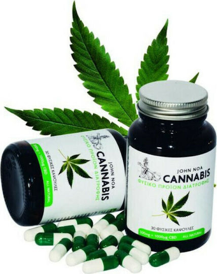 John Noa Cannabis Φυσικό Προϊόν Διατροφής 30 κάψουλες