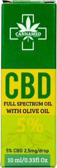 Cannamed Cannabis Oil for Anxiety Reduction with 5% CBD 10ml