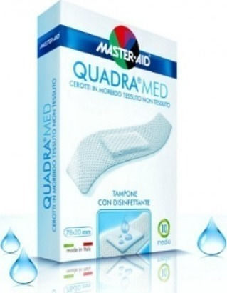 Master Aid Quadra Med Plasters 78x26mm 10pcs