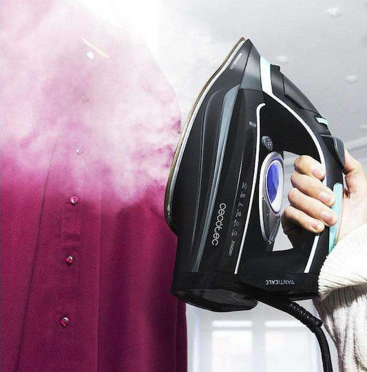 Cecotec 3D ForceAnodized 750 Smart Steam Iron 3100W with Stainless Steel Plate and Continuous Steam Supply 65g/min